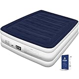Blackace arteesol Luftbett Selbstaufblasend Luftmatratze Doppel Gästebett mit Eingebauter Elektrischer Pumpe und Integriertem Kissen für Camping oder Heimgebrauch Aufblasbare Matratze für 2 Personen
