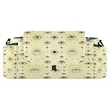 decor gift stroller caddy organizer Evil Eye Magic Boho Witch Gold stroller caddy with zip pocket
