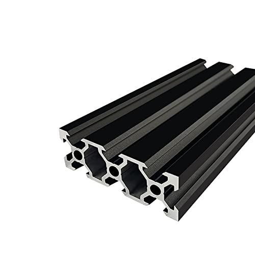 Coavoo 2060 Aluminum Extrusion 78.74 inch / 2000mm Length V Slot Black 1 Pack, Extruded Aluminum 20mm x 60mm 20 Series V Type Profiles Anodized European Standard Linear Rail Frame 1Pcs