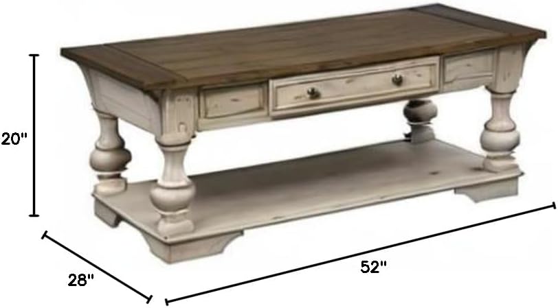 Liberty Furniture Morgan Creek White Cocktail Table