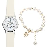 BESPORTBLE Bracciale e Orologio da Donna in Orologio da Polso Bracciale Decorativo per Ragazza da Polso per Occasioni Variate