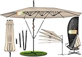 KESSER Ombrellone doppio, 4,6 m x 2,7 m, copertura per ombrellone e protezione antivento c...