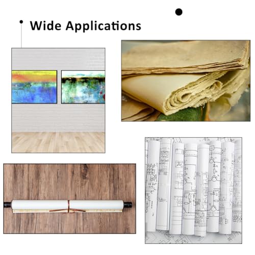 SUPERFINDINGS 2 STK. Papier Poster Rolle 35x6.5cm Zeichenversandröhre Rote Bauplan Aufbewahrungsröhre Kalligrafie Malröhre Zum Aufbewahren von Papierkunst Karten Dokumenten