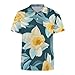Daffodil Flowers Men's Short Sleeve Polo Shirt Casual Golf Summer Tee Tops S