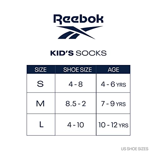 Reebok Boys' Quarter Socks - 12 Pack Stretch Performance Quarter Cut Arch Support Socks thumb #5