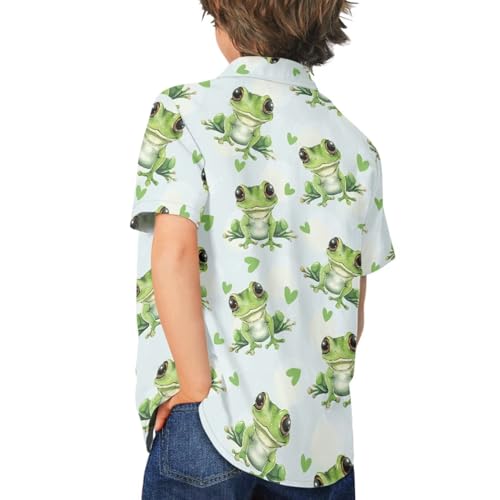 SYtrade Printed Funky Hawaiian Shirt Boys Girls Short Sleeve Casual Button Down Beach Shirts4