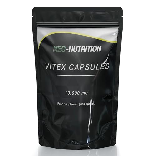 Neo Nutrition Vitex Agnus Castus Fruit Supplement - High Potency - | 60 Capsules | 6000mg | UK Made | GMO-Free |Pure