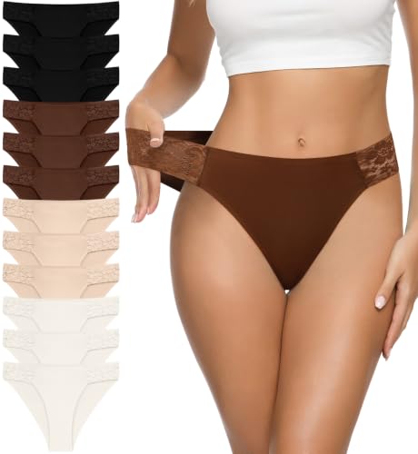 Image of Eiggam Women's Cotton Bikini Panties,High-Cut Full Coverage Stretch Cool Underwear for Women