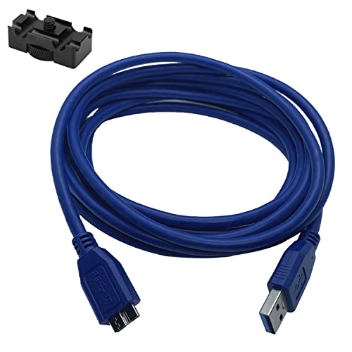 16ft 16' 5m USB 3.0 Tether Cable Tether Tethered Photography Tools with Cable Lock Clamp Clip for Nikon D850 D800 D800E D810 D500 D5 & Canon 5D4 5Ds 5Ds R 1Dx MK II 7D Mark II