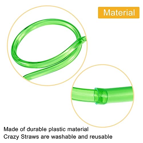 Pitillos plásticos reutilizables para fiesta 8 unidades miniatura 4
