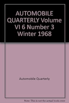 Hardcover Automobile Quarterly Volume VI (6) Number 3 Winter 1968 [French] Book