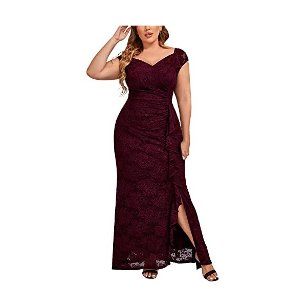 Miusol-Womens-Plus-Size-Floral-Lace-Off-Shoulder-Side-Split-Formal-Evening-Party-Maxi-Dress-Wine Miusol Women's Plus Size Floral Lace Off Shoulder Side Split Formal Evening Party Maxi Dress Wine