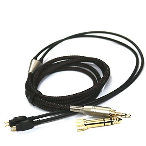 NewFantasia Replacement Audio Upgrade Cable for Sennheiser HD650, HD600, HD580, HD660S, Massdrop HD6XX Headphones 1.2meters/4feet Cover