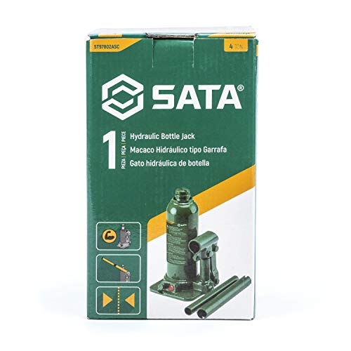 Sata Hydraulic Bottle Jack - 4 Ton Capacity - St97802Asc #TOP6