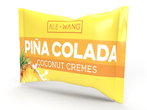 Ale + Wang Pina Colada Coconut Cremes Hard Candy (Non-Alcoholic) | Made With Natural Pineapple Juice And 100% Pure Coconut Milk | Great Alternative To Chocolate, Caramel, And Toffee (1-Pack) #TOP2