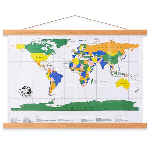 Benjia 16x20 16x24 Poster Frame, Magnetic Light Wood Wooden Frames Hanger Hanging Kit for Photo Picutre Canvas Artwork Art Print Wall Hanging (1 Pack, 16')