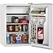 BLACK+DECKER 2.5 Cu. Ft. Compact Refrigerator, ENERGY STAR Certified, Single Door Mini Fridge with Chiller Compartment, Personal Fridge for Home or Dorm Room, R600a Refrigerant, BCRK25W, White