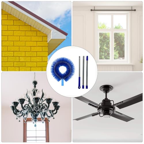 Plumero para ventilador de techo extensible para limpiar muebles altos y persianas 5
