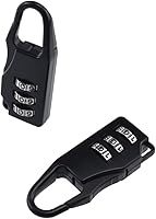 Vista 4 de SDTC Tech 5 PCS Combination Luggage Lock Password Security Padlock Zinc Alloy Black Small Safe Combination Padlocks for Luggage Briefcases Suitcases