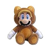  Nintendo Official Super Mario Tanooki Mario Mini Plushie - 21cm