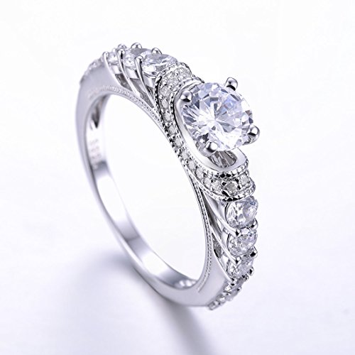 2x2mm Round Simulated Pink Topaz 925 Sterling Silver Midi Stackable Band Anniversary Ring for Women3