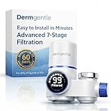 Dermgentle Skincare Water Filter PRO, Bathroom Sink Faucet Filter for Skin Care, Clinically Tested Starter Kit
