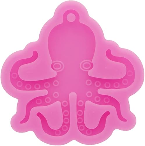 Miniatura 5 de Angel Wings Moldes de silicona para llavero de pulpo brillante, molde de resina, molde de fundición de resina epoxi, molde para hornear pasteles de