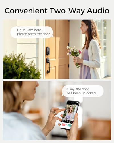 Smart Biometric Front Door Lock with Camera