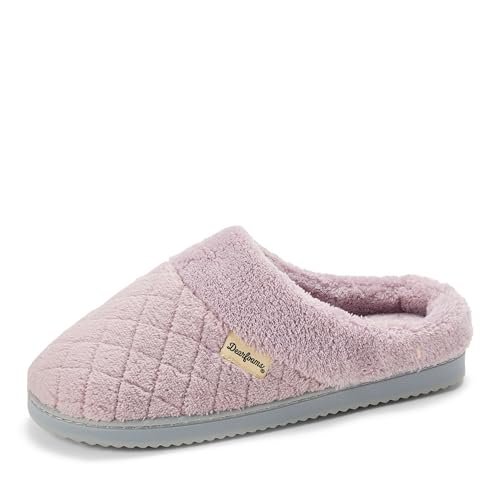 Image of Dearfoams Women's Memory Foam House Slippers - Libby Terry Clog With Wide Widths