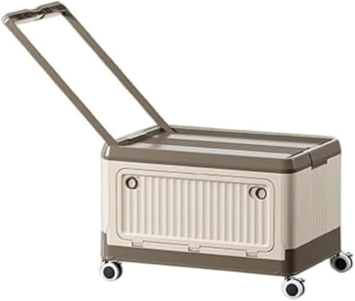 AZIEBAY 折りたたみ式本棚 キャスター付きトロリー設計 健康的な素材使用 防塵防湿機能 収納ボックス付き 学生・家庭・教室・寝室・勉強部屋用