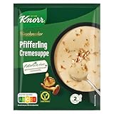 Knorr Feinschmecker Pfifferling Cremesuppe leckere Pilzsuppe mit Gemüse und Kräutern aus nachhaltigem Anbau 18x 56 g