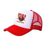 UBBY Gorra de béisbol Demon Hunters para hombre, estilo moderno, estampada, estilo callejero, talla única (53-59 cm), ideal para actividades de ocio y actividades al aire libre, rojo, M