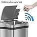 iTouchless 4 Gal Sensor Bathroom Trash Can with Lid and Odor Absorber, Stainless Steel 15 Liter Small Waste Basket, Includes Air Freshener Fragrance Pack, Home Office Bedroom Livingroom