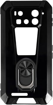 Case and Ring Holder for Unihertz 8849 Tank 4 Pro - Black+Black