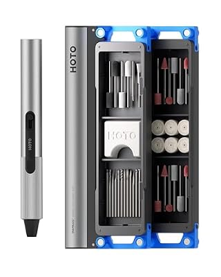 HOTO SNAPBLOQ R-A04 Mini Rotary Tool Kit, Cordless or Corded, Brushless Precision Engraving Pen, 22000RPM Variable Speed, 38 Accessories for 3D Printer Sanding, Polishing, Drilling, Carving DIY Craft