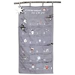 Papierdrachen – Papierdrachen Adventskalender 2026 - Wandteppich Blau + Grau