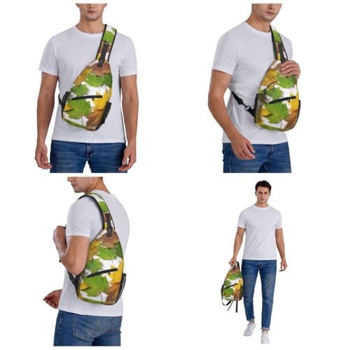 Bolso Cruzado Leaves para Hombro en Negro miniatura 7