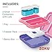 ZOKU - Bento Box with Ice Pack, Lunch Box for Kids, Easy to Carry and Clean, Freezer Pack Keeps Food Fresh, Fits Any Snack or Meal, Leakproof (Neat Bento) (Pink)