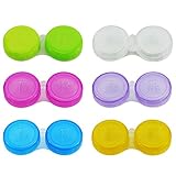 WFPLUS 30 Pack Colorful Contact Lens Case - Bulk Eye Lense Cases, Holder Container Case