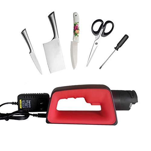 MLJ Chef Electric Knife Sharpener Scissor Sharpening Tool Kit Quality Diamond Coated,for Ceramic Knife and Stainless Steel Knife