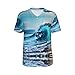 Ocean Sea Wave Customizable Softball Jersey - Baseball Jersey Shirt Personalized with Unique Fashion Sense,for All Seasons.