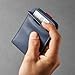 Distil Union Wally Bifold 5.0 Slim Bifold Wallet for Men – Minimalist RFID Leather Wallet with ID Window, Pull Tab Card Holder & Money Clip - Holds 14 Cards & 30 Bills - Navy