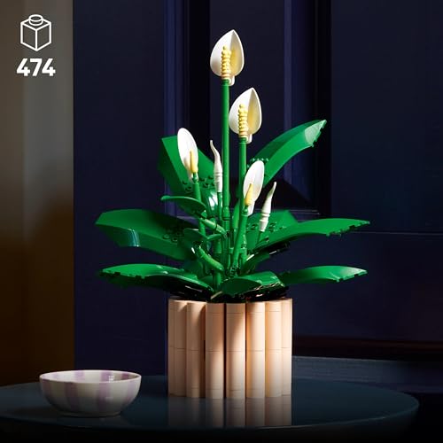 Image of LEGO Botanicals Peace Lily Flower Decor - Building Kit for Adults - Gift Idea - 11504