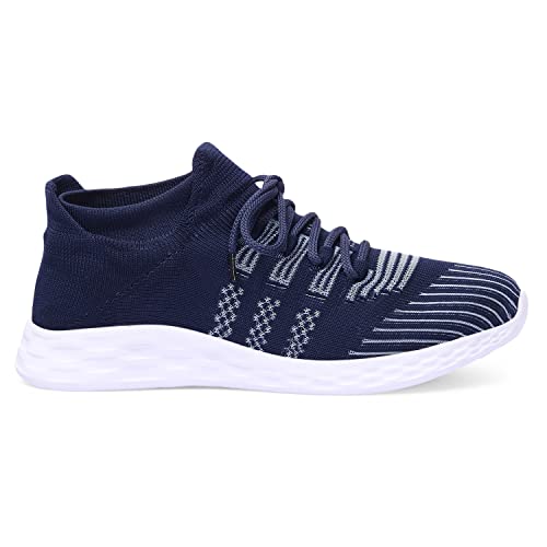 Image of FEETEES Simon Men's Casual Eva Socks Knitted Running Shoes | Color-Light Grey