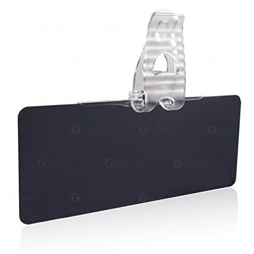 Zone Tech Car Anti-Glare Tinted Sun Visor Windshield Extender – Protects from Sun Glare & UV Rays- Universal Fit Block Visor Extender -Perfect for Car, Truck, RV and SUV