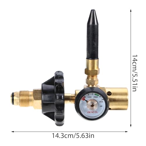 Régulateur ballon latex 0-3000PSI avec jauge de précision - 4