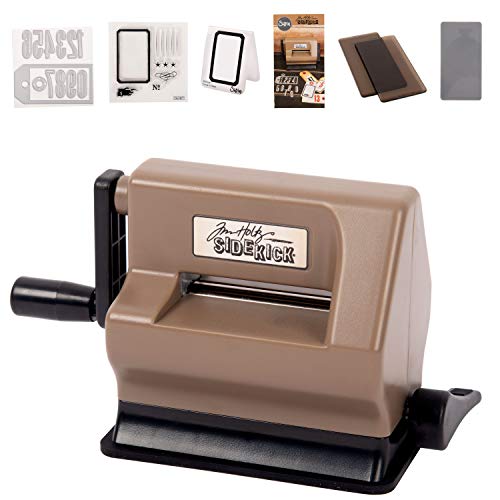 Image of Sizzix 662535 Sidekick Starter Kit Featuring Tim Holtz Designs, Brown & Black