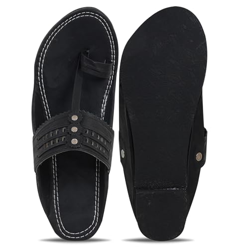 Image of DFR Ethnic Sandals For Boys Men, Comfortable Men's Rajasthani Slipper Chappals