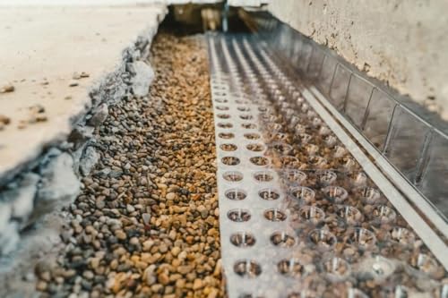 MY DIY Center - WaterShield Drain Board 6′ Length - Basement & Crawlspace Waterproofing - Offers Clear Pathway For Water To Flow From Footing To Pipe And Pump - Easy To Install - Thumbnail 2