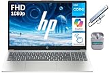 HP 15.6' FHD Touchscreen Laptop Computer, 16GB RAM 512GB Storage (256GB SSD+256GB Docking Station Set), 8-Core Intel Core i3 Processor, Windows 11 with Copilot AI, SageNova Earphones, Moonlight Blue